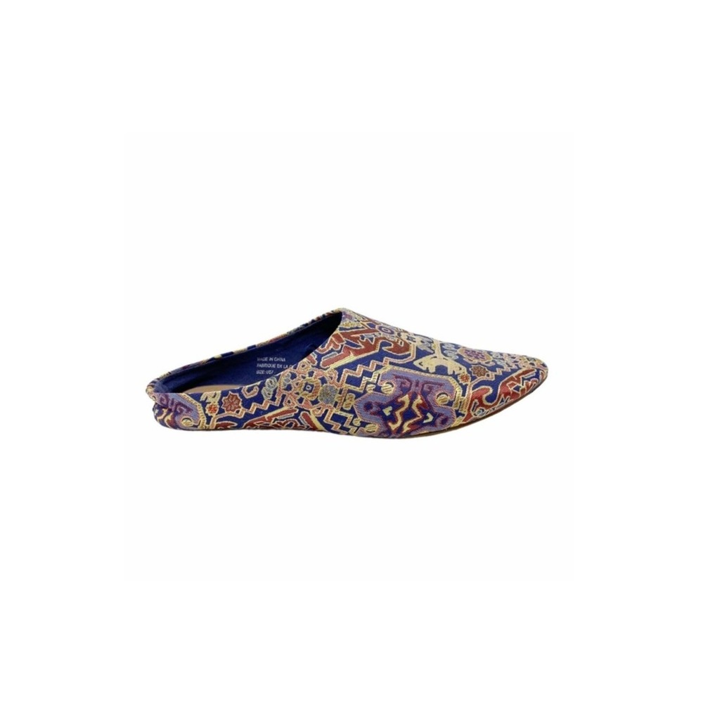 Urban Outfitters | Woven Pointed Toe Slide Mules Size 7